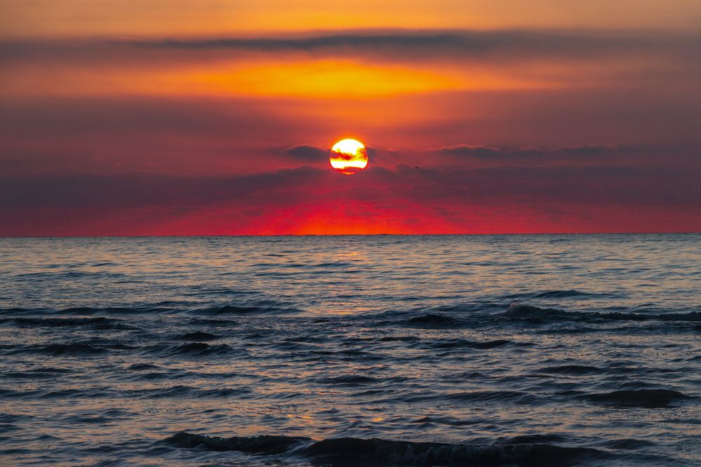 Sunrise over the sea