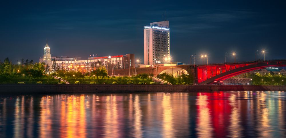 Ночной Красноярск