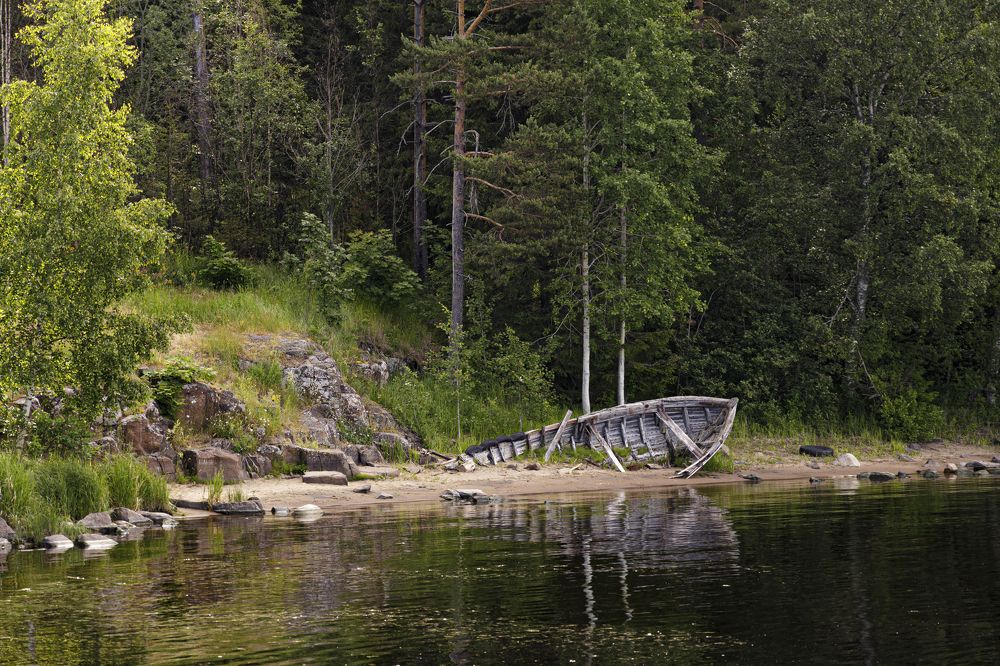Берег острова Валаам.