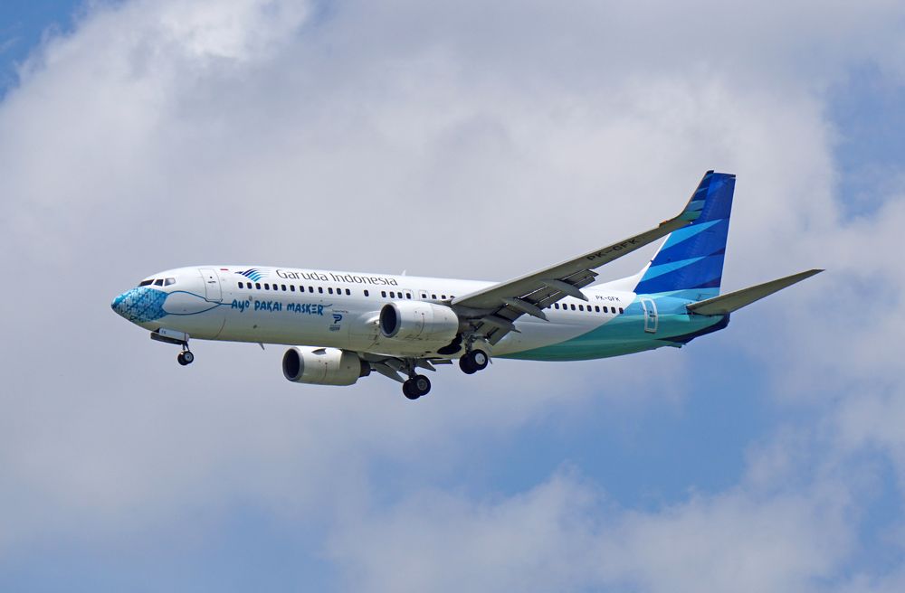 Garuda Indonesia in the air