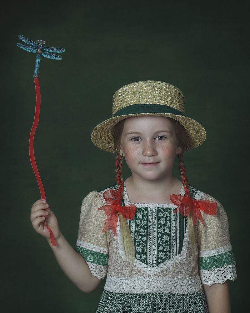 The girl with the dragonfly