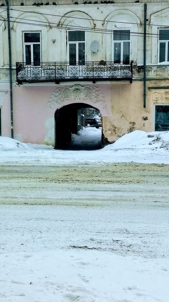 Барельеф в форме головы льва.