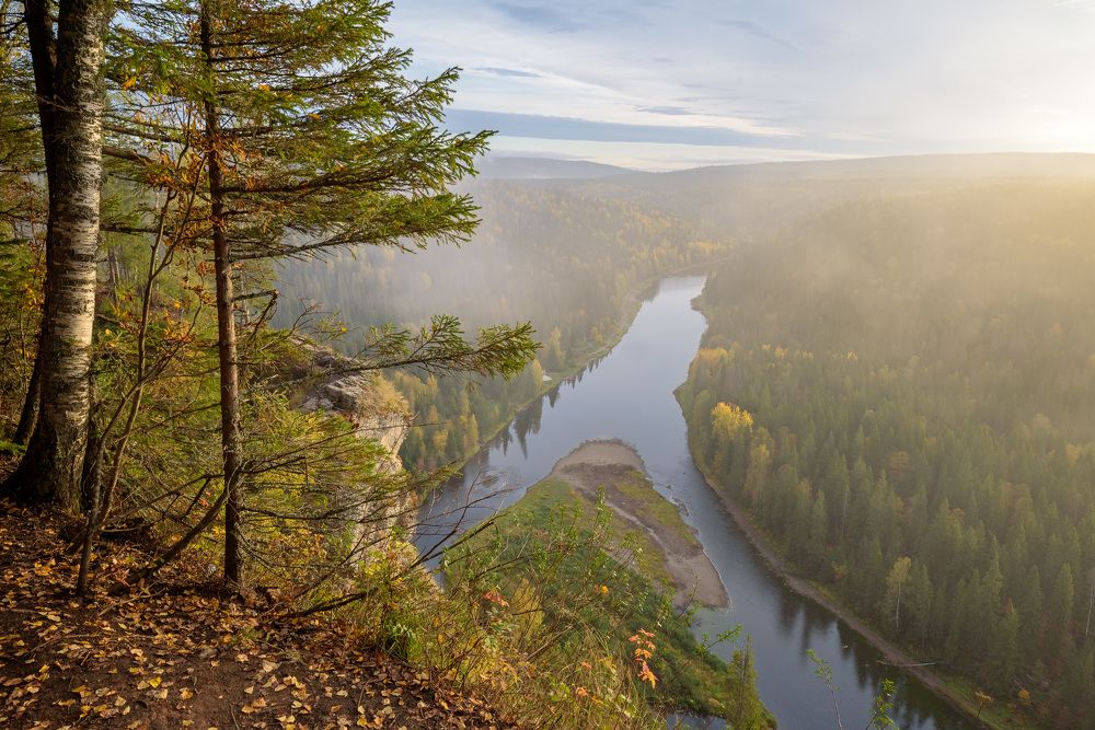 Вид на реку Усьва, Пермский край
