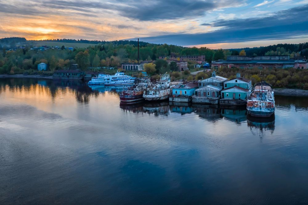 Вечер в Заозерье.