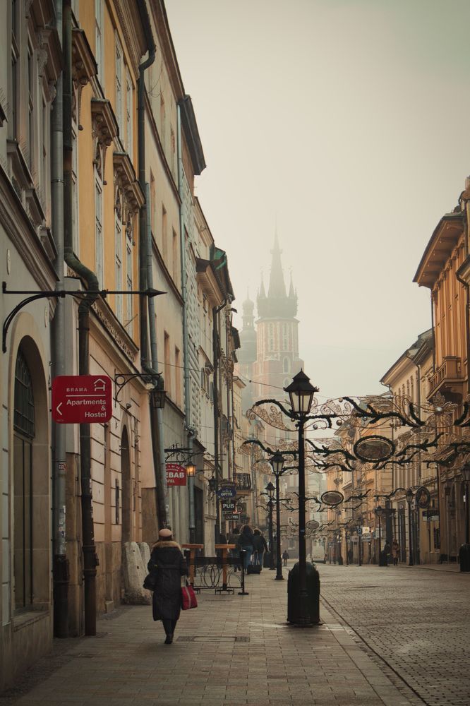 A cinematic foggy morning