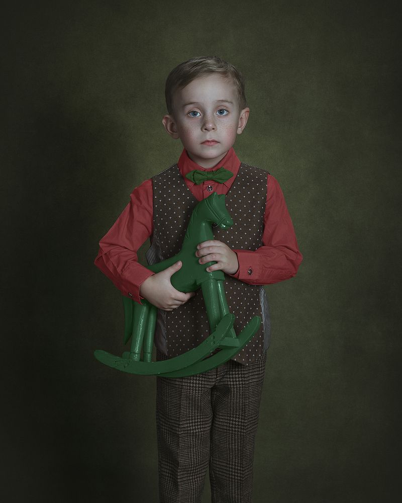 The boy with a horse