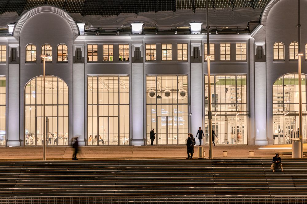 Ночной город. Зима