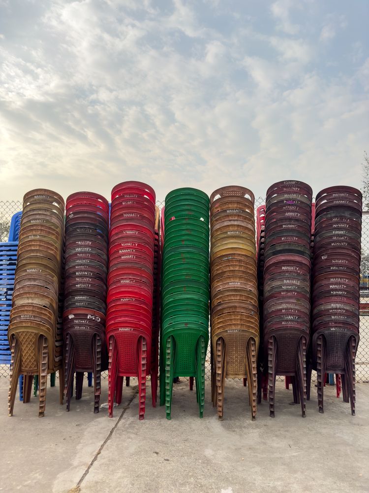 Stacks of Chairs