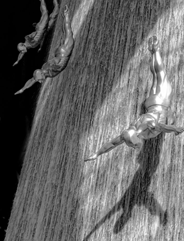 Dubai in black and white