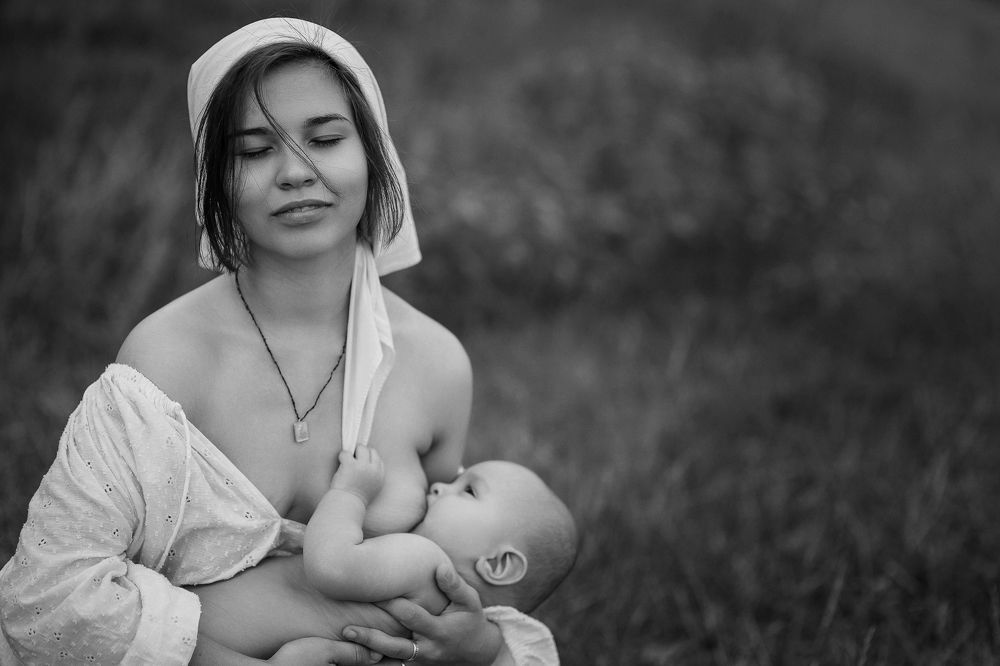 Материнство в деревне