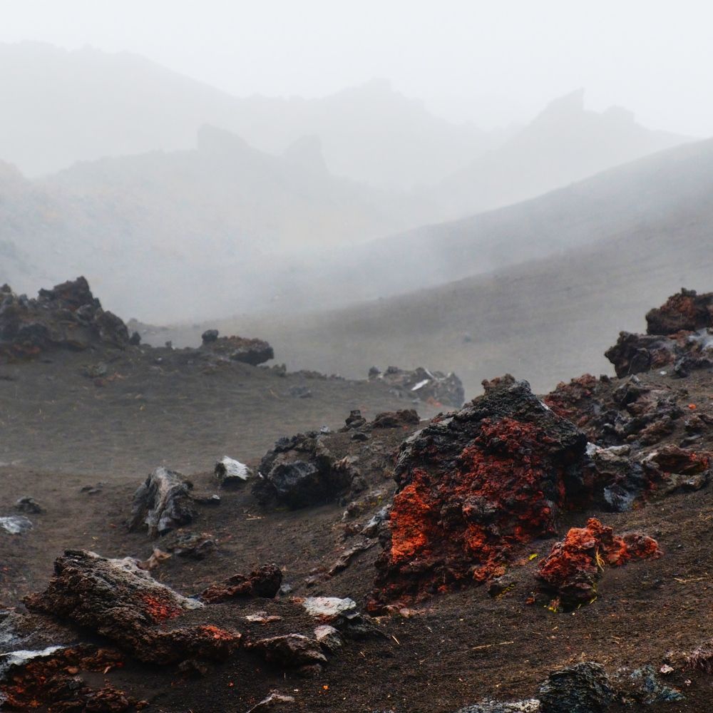 Лавовые поля вулкана Толбачик