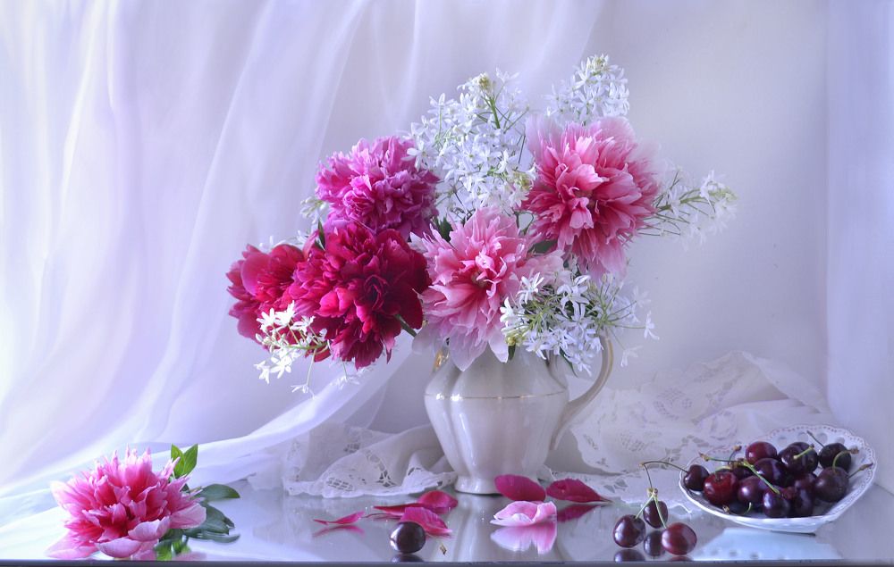 Люблю июнь, когда цветут пионы...