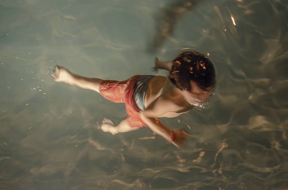 Diving into the azure depths