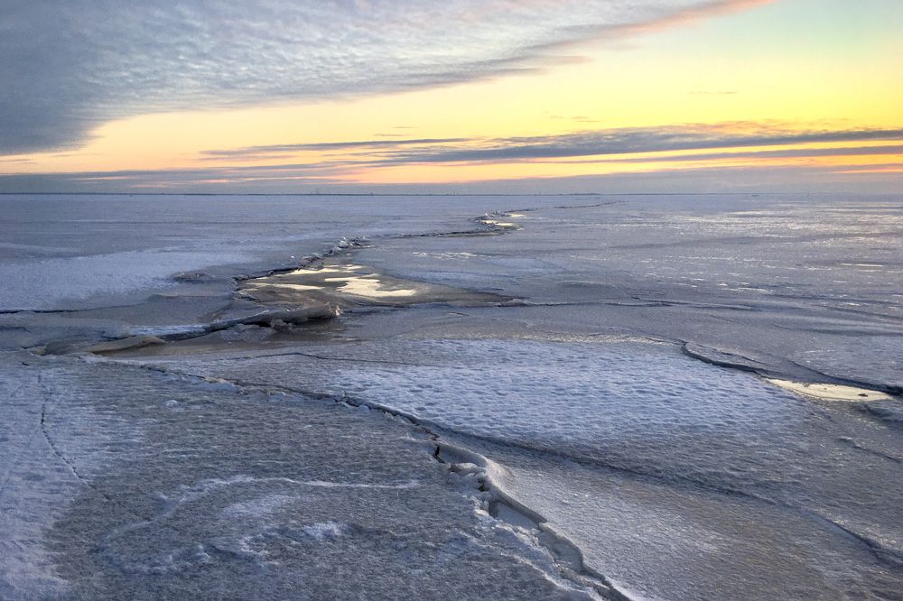 Предзакатный час на Финском заливе.