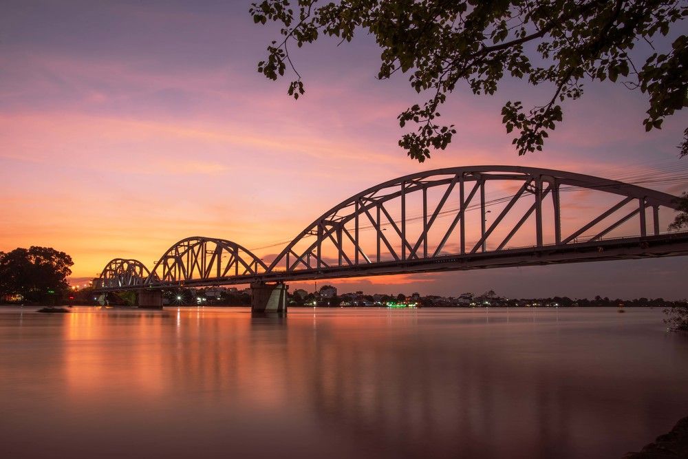 Sunset in Dong nai river