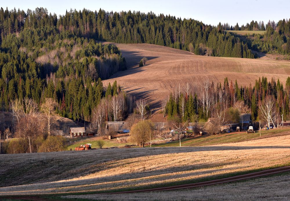 Весна в деревне
