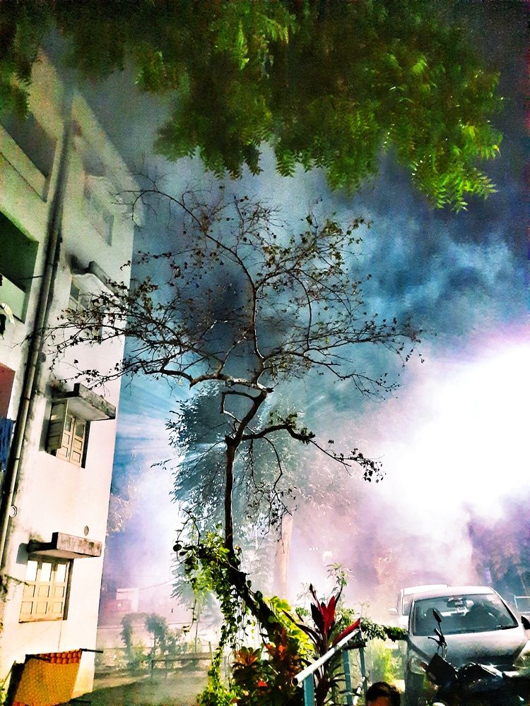 The smoke