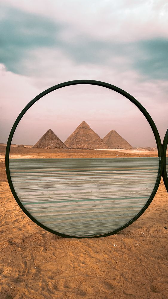 Pyramids through a lens