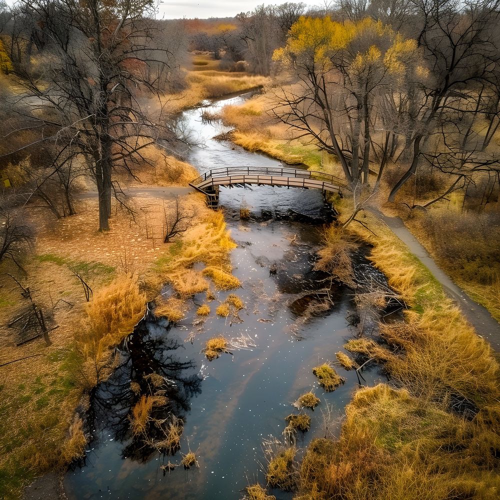 Поздняя осень с квадрокоптера