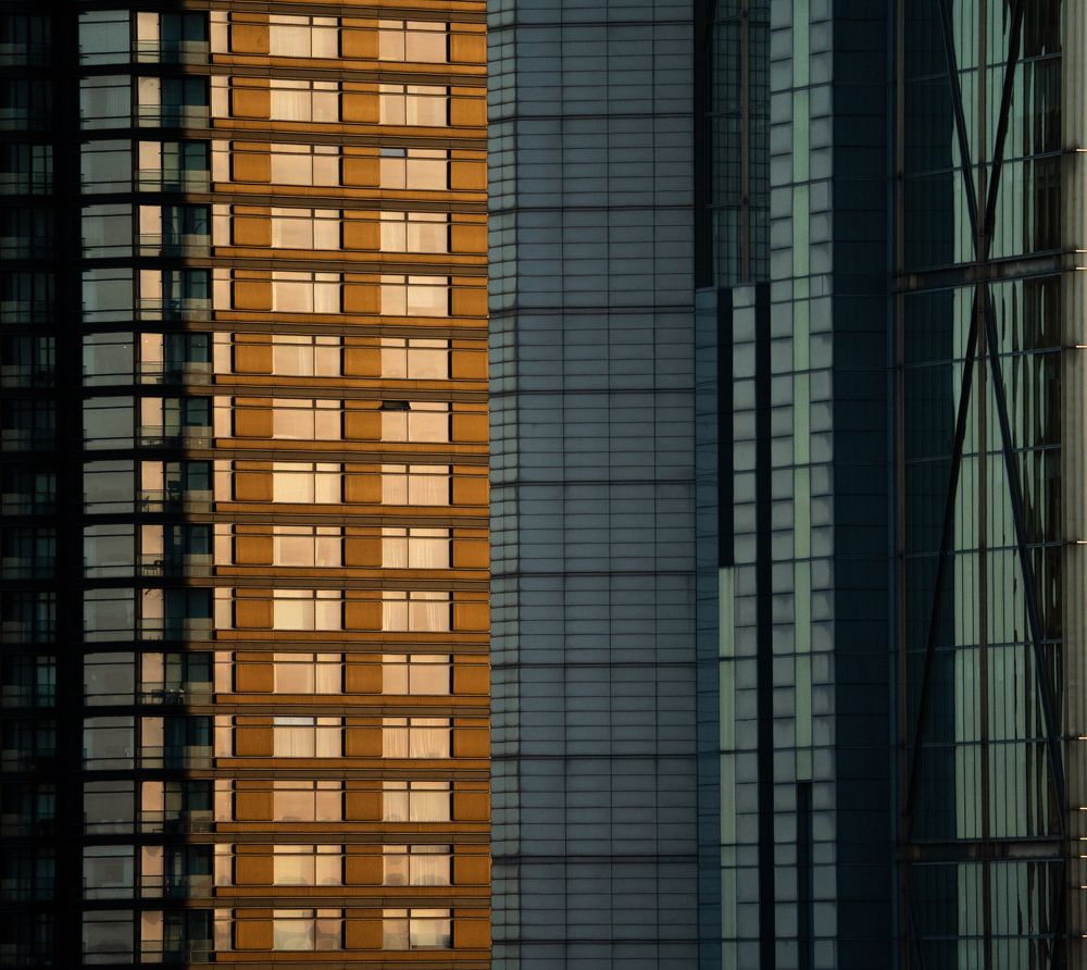 Two buildings in one photo