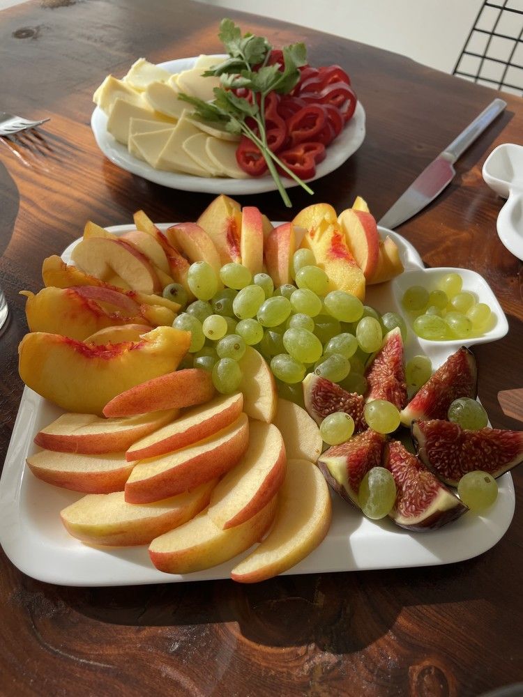 Фруктовая осенняя тарелка