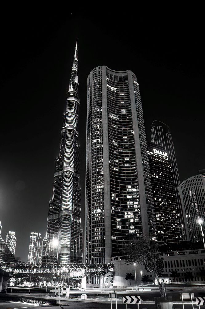 Bourj Khalifa at night