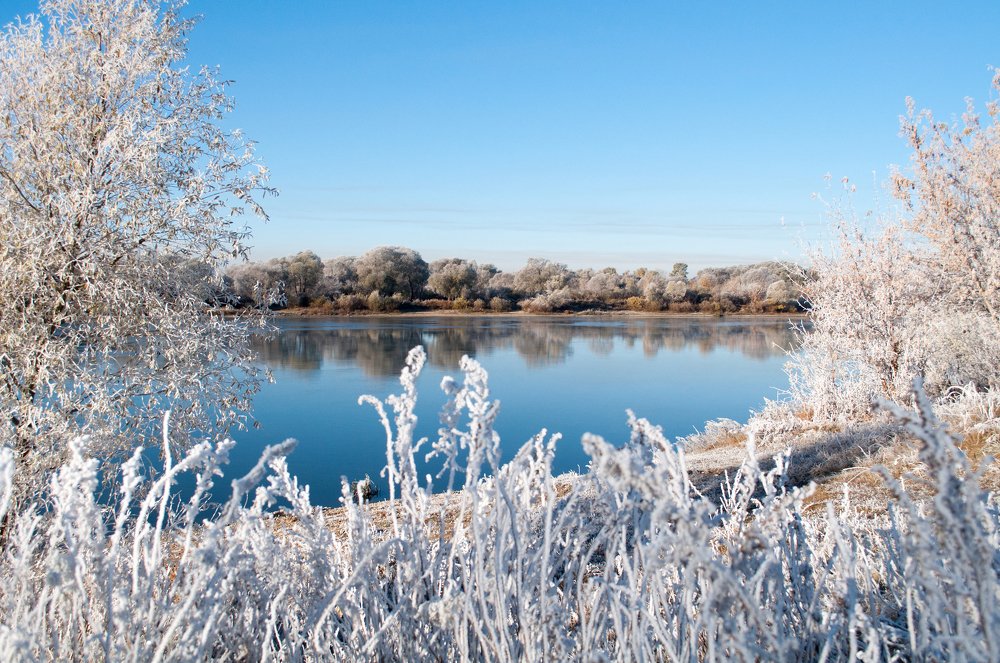 Морозным утром на Оке