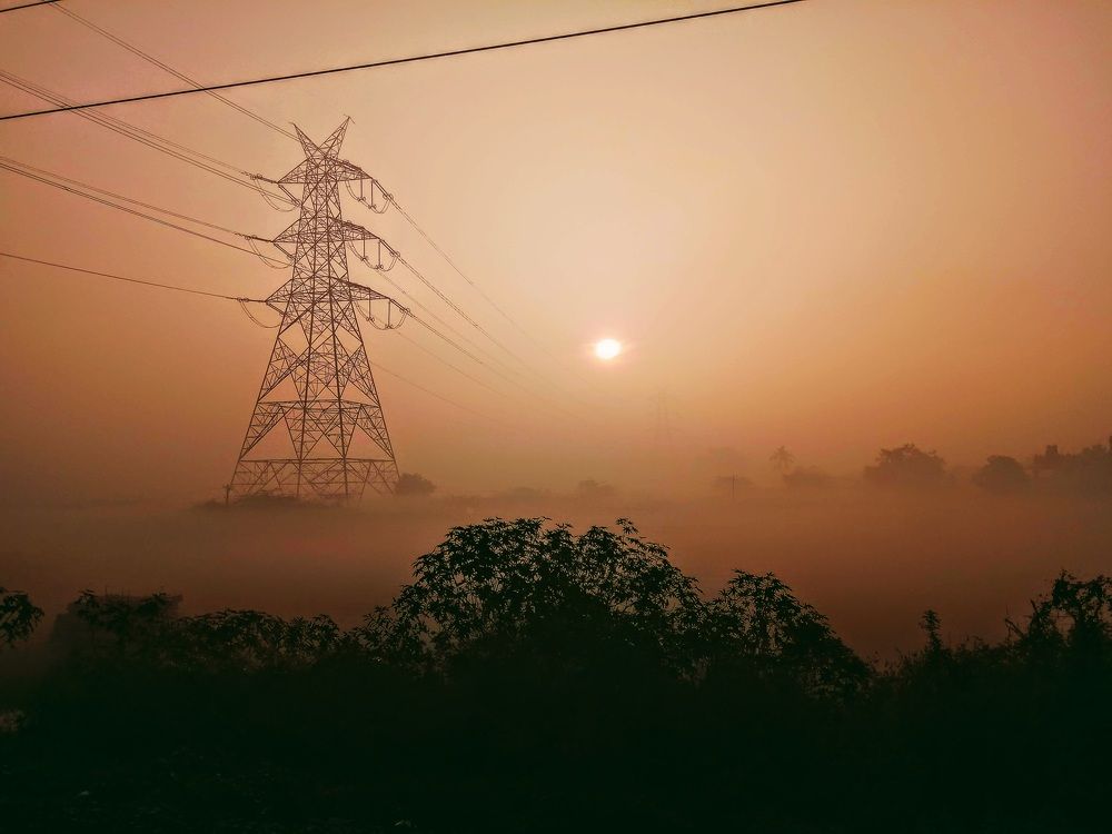 Enjoying sun with snow