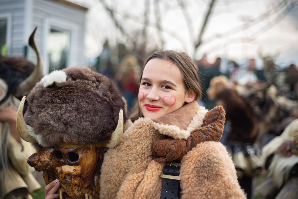 Bulgarian woman at a cooking festival
