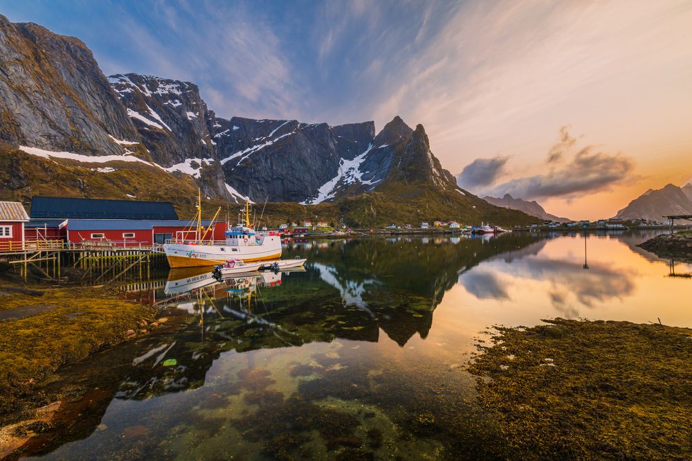 The Sunset in Reine, Lofoten, Norway