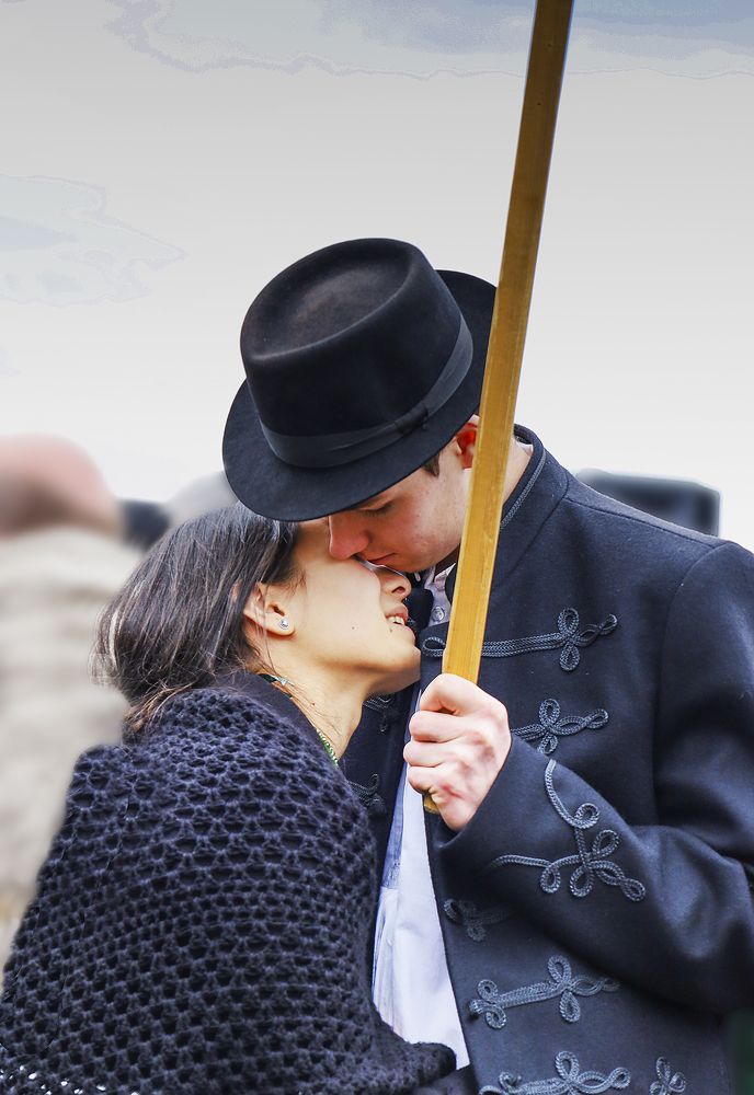 Young people at the carnival
