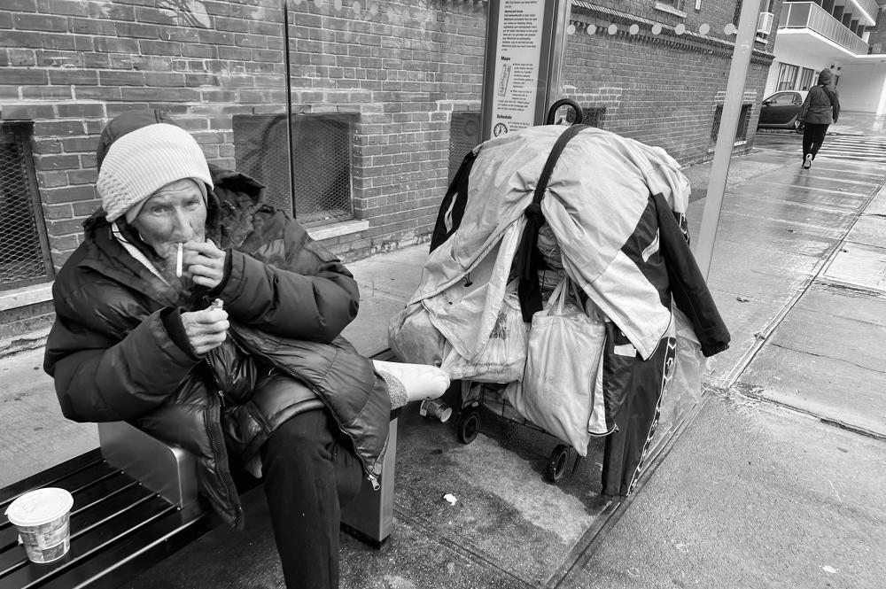 Woman in tthe street