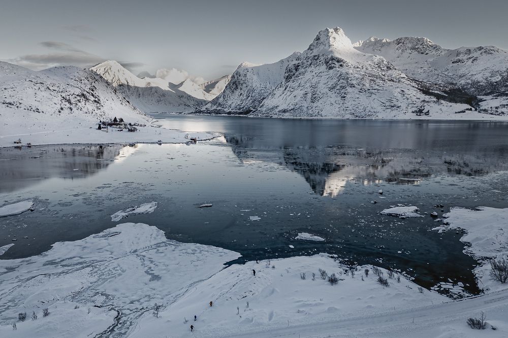 Winter beauty of Lofotens.