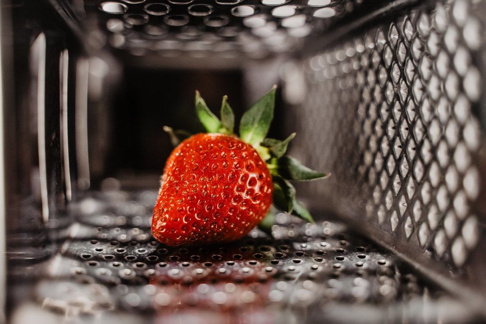 Strawberry on a grater