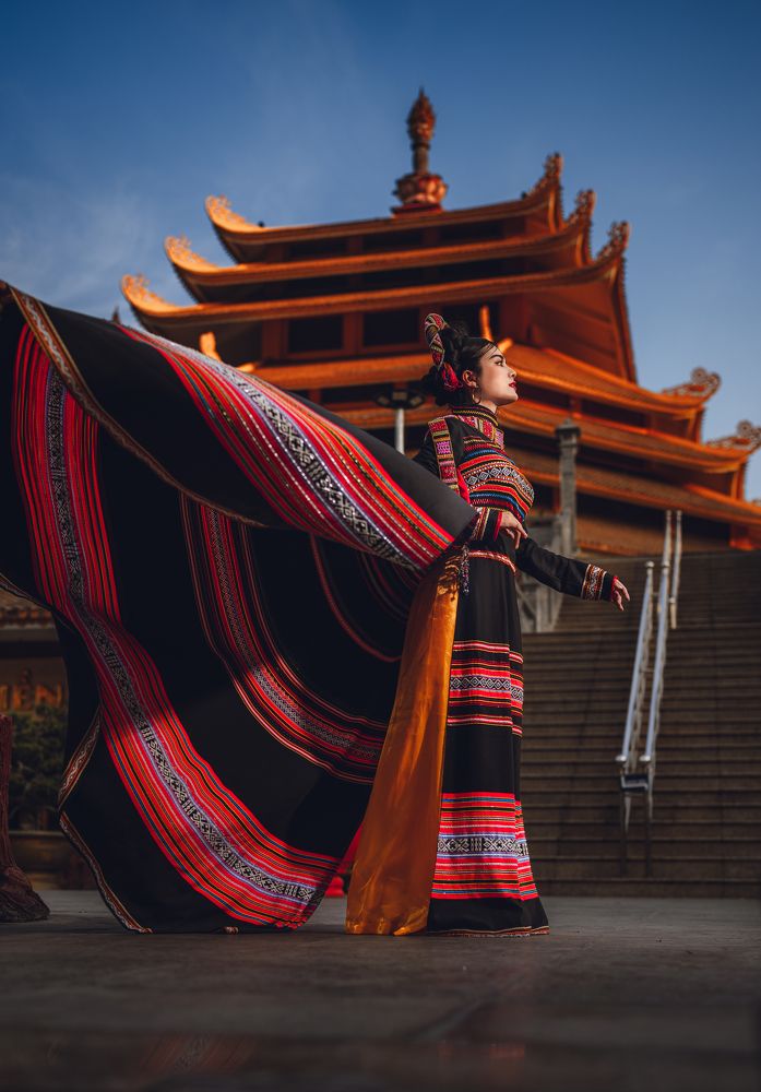 Vietnamese aodai with fashion style.