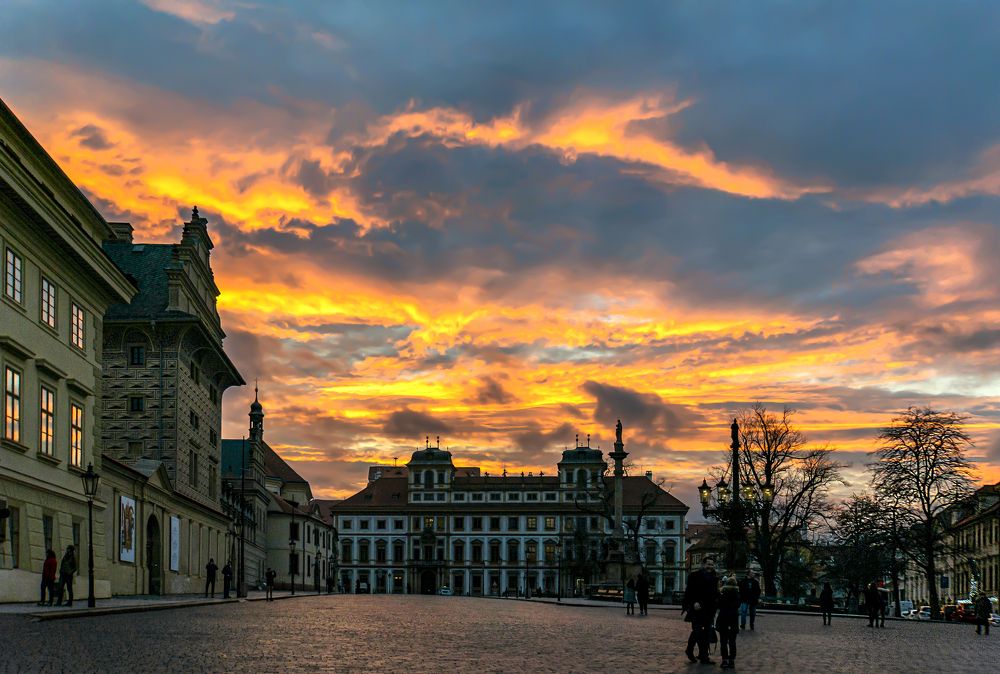 Сумерки на Градчанской площади