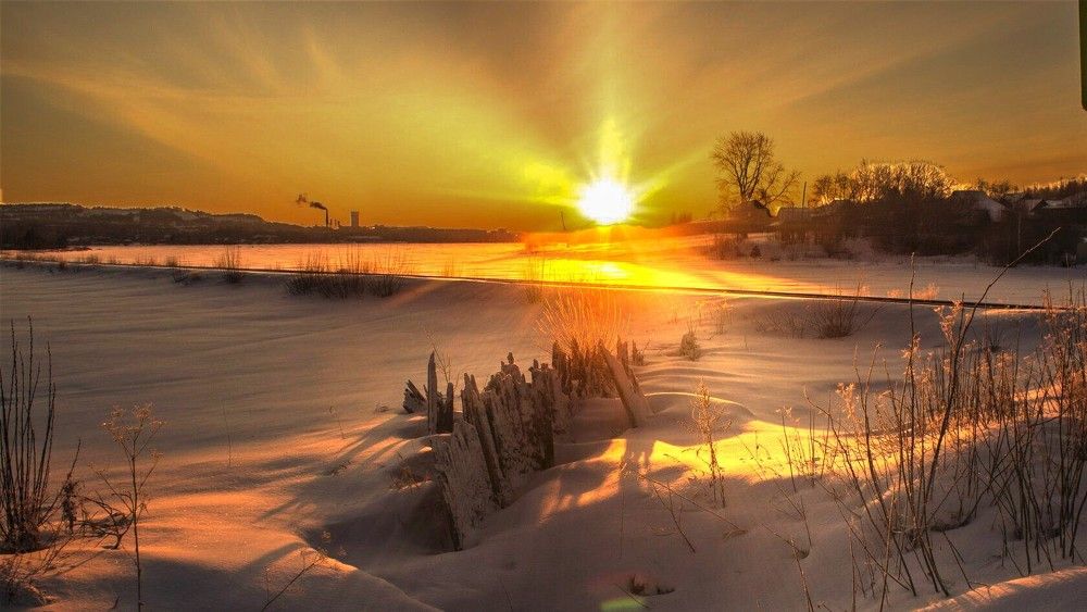 На рассвете...