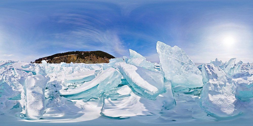 Голубые торосы Байкала