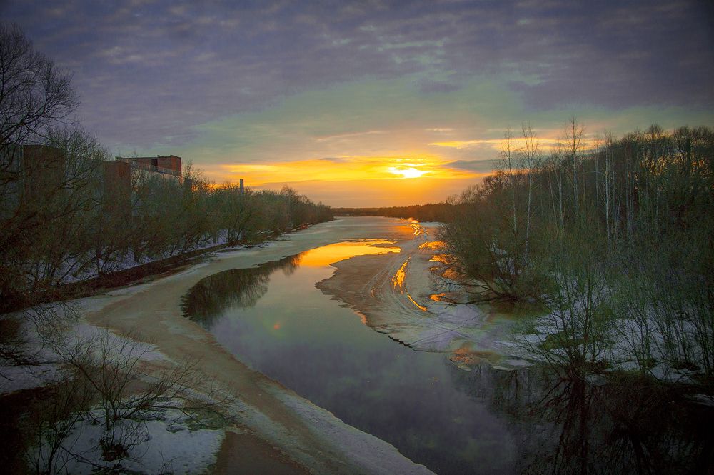 Вечерний ледоход