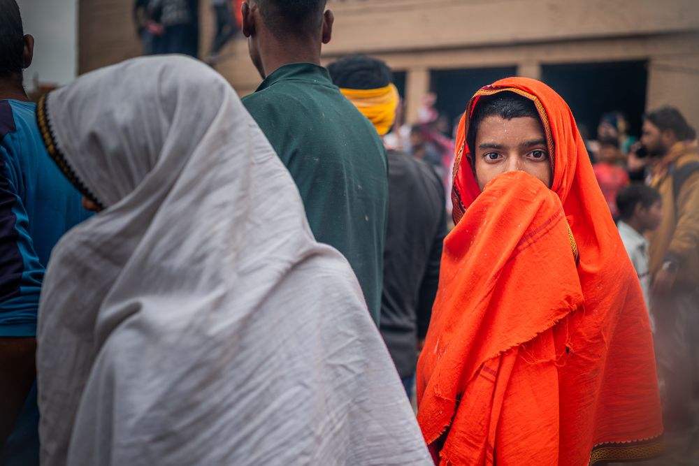 Saffron Solitude: A Reflection Amidst Holi Festivities