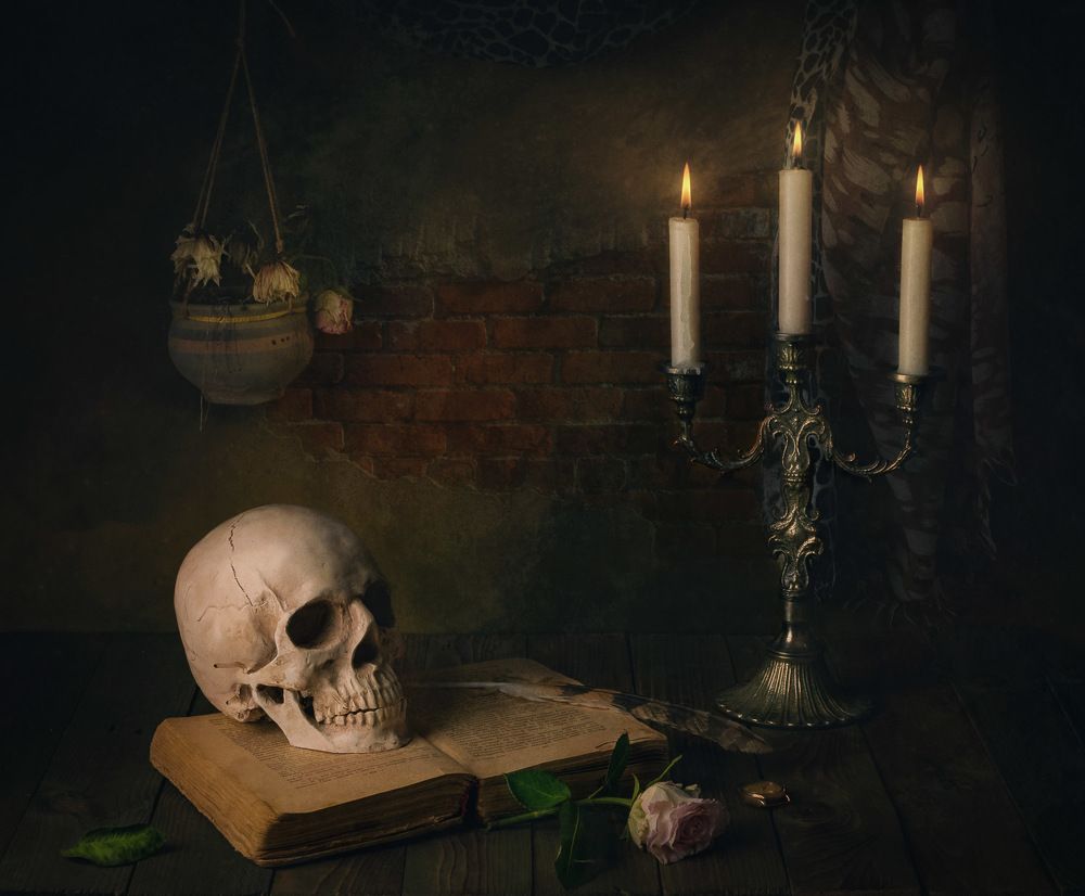 Натюрморт с черепом/Still life with a skull