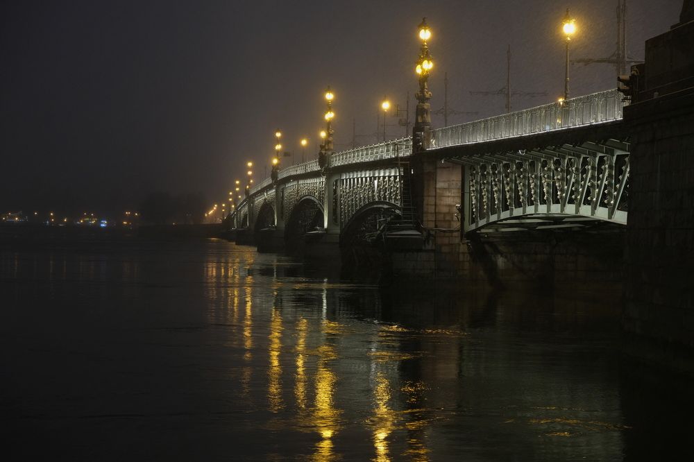 туман.. снегопад.. 5 апреля..