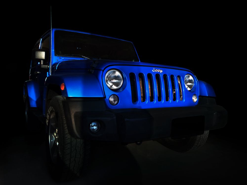 Blue Jeep