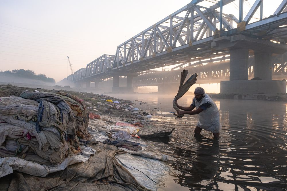 Open-air laundry
