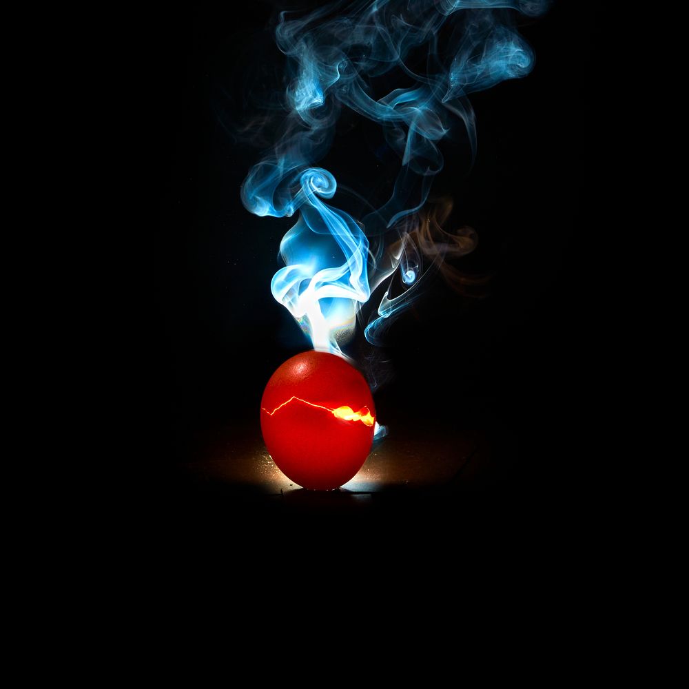 Вулкан из яйца