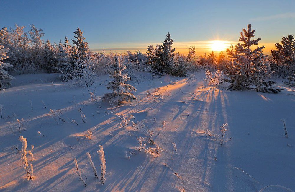 Вечер по дороге на Байкал