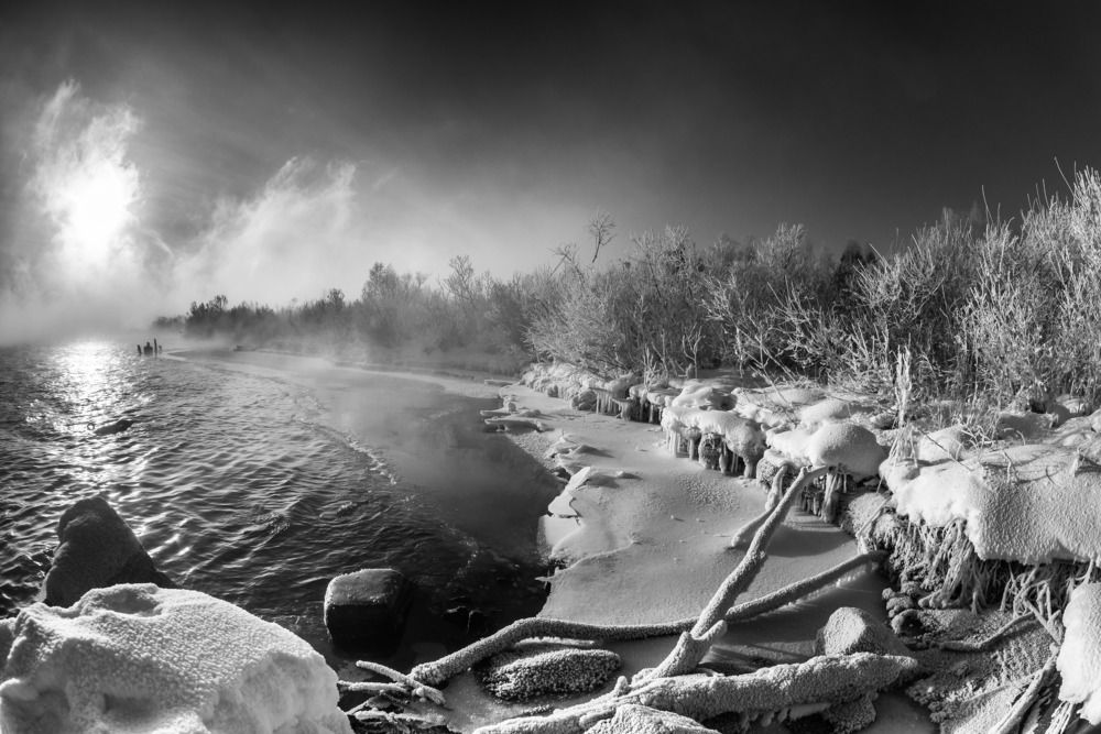 Февральское утро на Ангаре