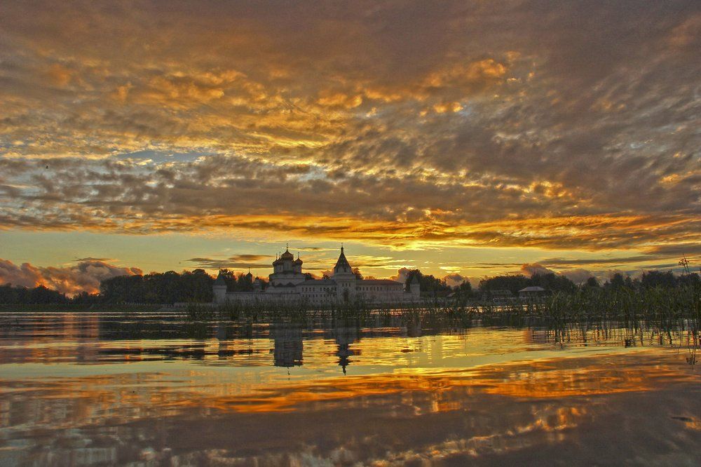 Закат на р Кострома