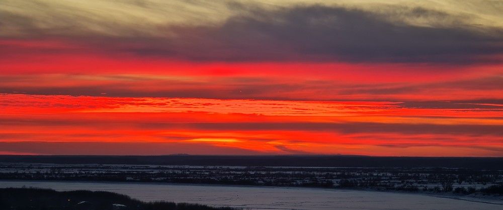 Пламенный закат