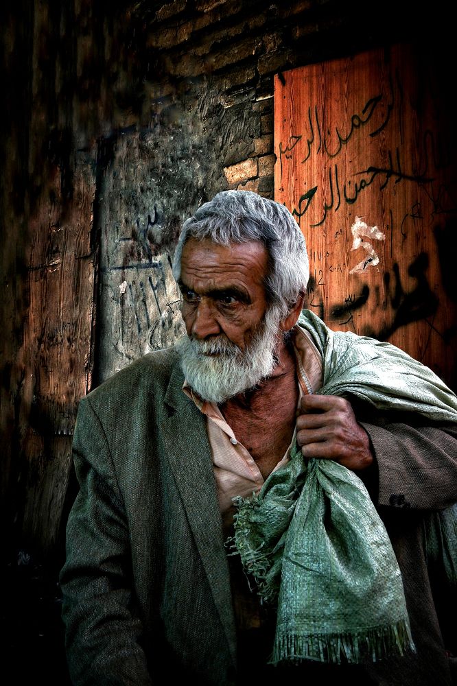 The load is heavy and the road is long... and I am a stranger in my homeland,,,, picture within a picture